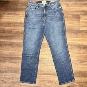 FRAME Le Sylvie Crop High Rise Straight Jeans – Size 29